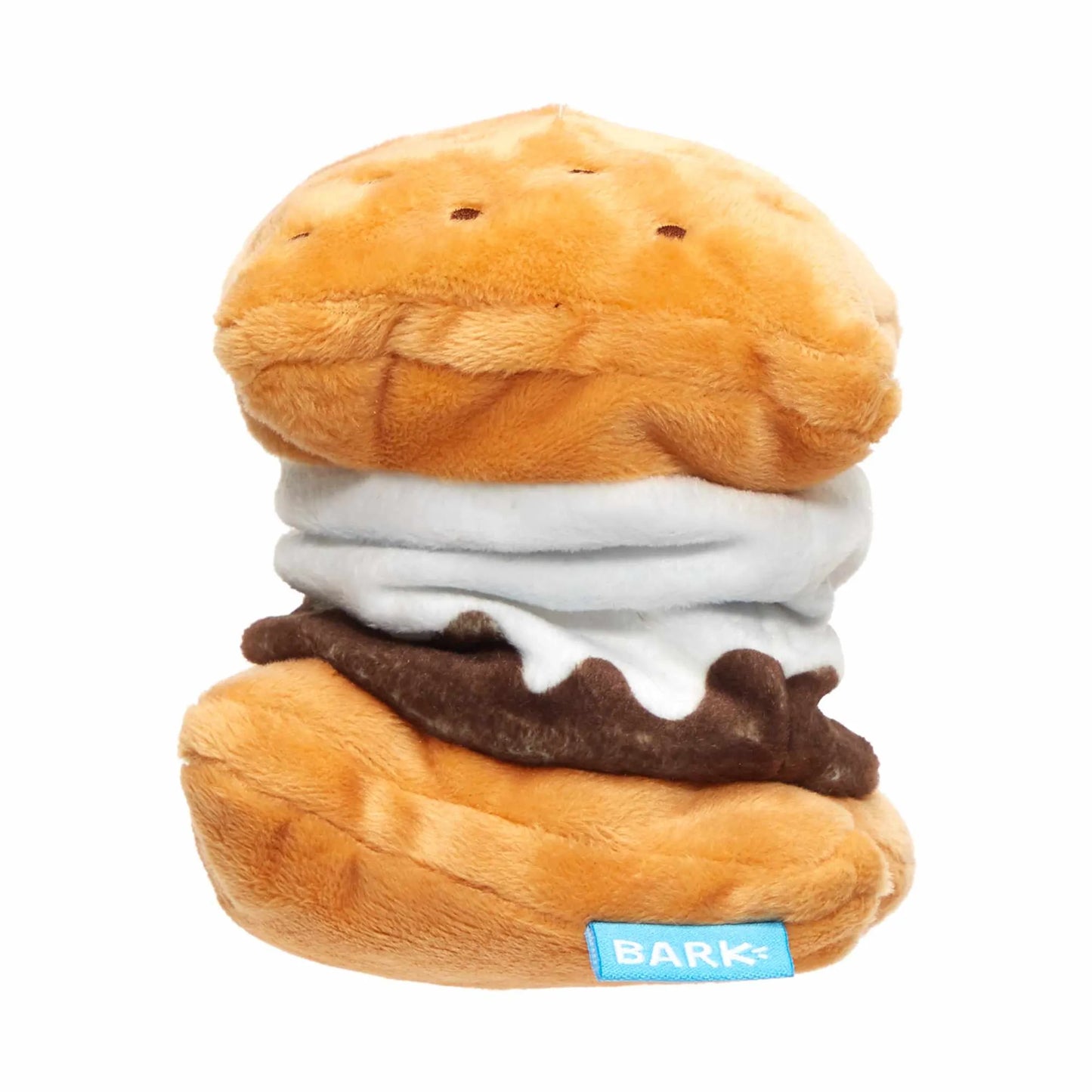 bark more s'mores plush dog toy