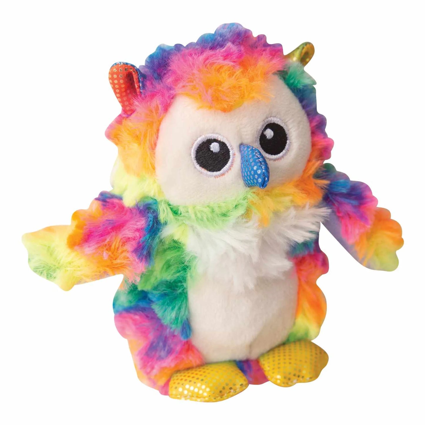 snugarooz baby hootie the owl plush dog toy 5"